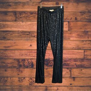 5‎ for $25🔥FSL+ Apparel Sequined Black Flare Bottom Pants Small